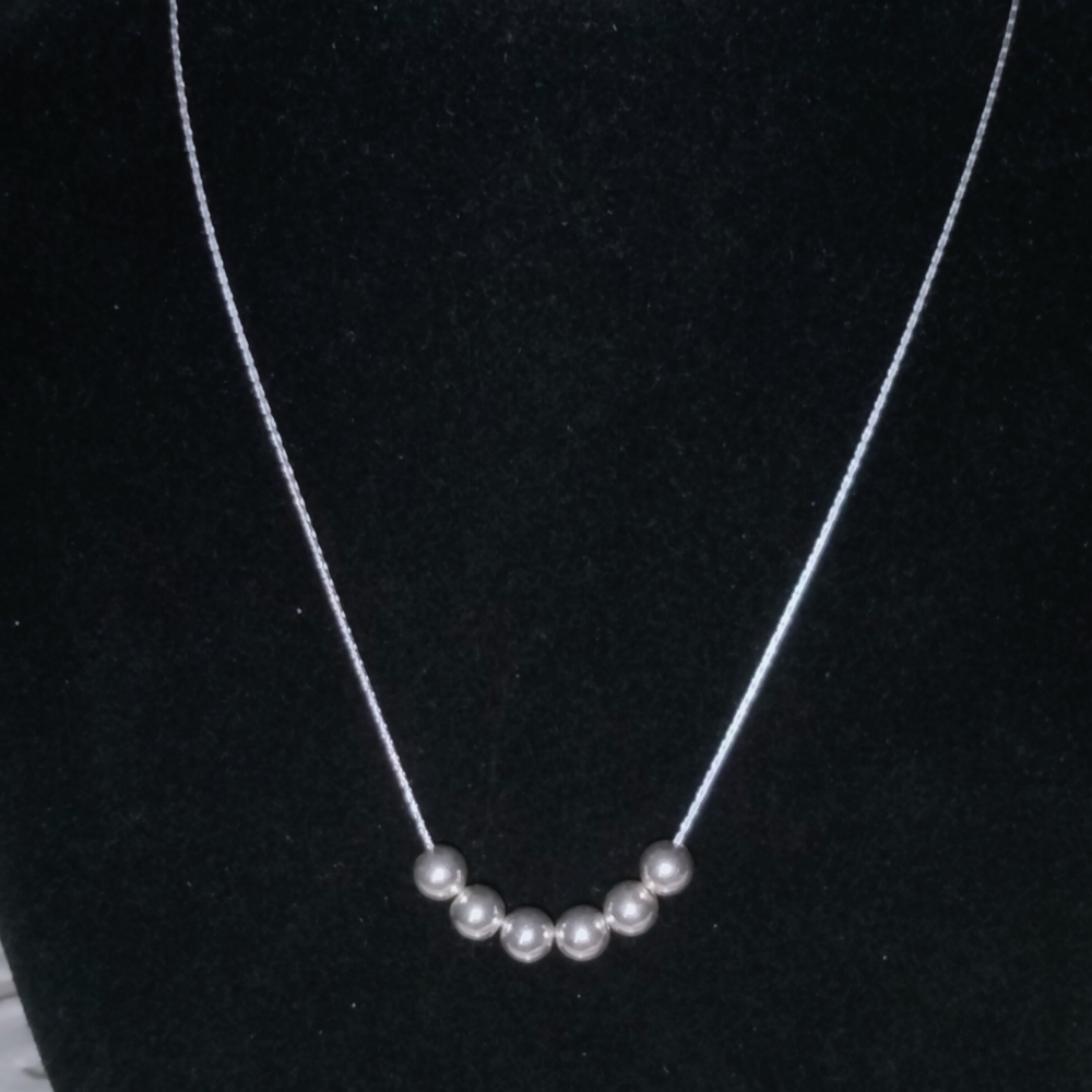 925 silver bead necklace